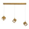 WAC Lighting PD-29303L Ice Cube 3-Light Linear Multi-Light LED Pendant