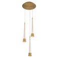 WAC Lighting PD-59403R Quill 3-Light Round Multi-Light LED Pendant