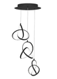 WAC Lighting PD-84903R Vornado 3-Light Round Multi-Light LED Pendant
