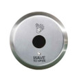 LCN 8310-2340 Round Touchless Actuator with Wave Icon - Battery Powered Stainless Steel