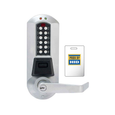 Dormakaba E-Plex 5731 Series Electronic Pushbutton Cylindrical Lever Lock, Prox Card Reader