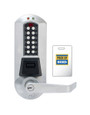 Dormakaba E-Plex 5700 Series Electronic Pushbutton Cylindrical Lever Lock, Prox Card Reader