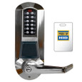 Dormakaba E-Plex 5731 Series Electronic Pushbutton Cylindrical Lever Lock, Prox Card Reader