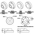 Trimco Trimco 1270CVPV Wall Bumper, Cast, Concave, Prison Version TRI-1270CVPV