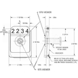 Trimco 620 Contemporary Style Door Knocker with optional viewer and engraving