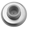Rockwood 409 Concave Wrought Wall Stop, 1" Projection, 2-1/2" Diameter, Plastic Toggle Fastener