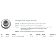 Rockwood 409 Concave Wrought Wall Stop, 1" Projection, 2-1/2" Diameter, Plastic Toggle Fastener