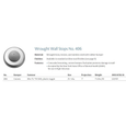 Rockwood 406 Convex Wrought Wall Stop, 1" Projection, 2-1/2" Diameter, Plastic Toggle Fastener