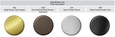 Accentra NTB 623 available finishes: 605 Bright Brass, 613E Dark Oxidized Satin Bronze equivalent, 626 Satin Chrome Plated, BSP Black Suede Powder Coat