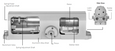 Accentra 51 Series Door Closer, Tri-Packed (Regular, Parallel, Top Jamb Mount), Hold Open, Size 1-6