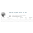 Rockwood 400 Convex Solid Cast Wall Stop, 1" Projection, 2-7/16" Diameter, Plastic Toggle Fastener