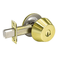 Yale D151 Blank Plate x Cylinder Deadbolt, Grade 1, 2-3/8" Backset, 2-1/4" X 1" Face