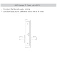 Accentra 8801FL Grade 1 Passage Mortise Lock with Augusta Lever