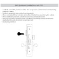 Accentra 8847FL Grade 1 Apartment/Dormitory Mortise Lock with Augusta Lever