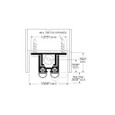 Zero 355A Semi Mortised Automatic Door Bottom with Neoprene Seal