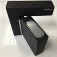 Precision Lock PLS24PRO XHD Concealed Magnetic Catch — Silver finish shown installed in door and frame mock-up demonstrating concealed fit when door is open