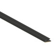 Zero 8042S Black Double Fin Silicone Self-Adhesive Weatherstripping