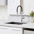 Blanco CAT44299PDSPDU Catris Flexo Semi-Pro Pull-Down Dual-Spray Kitchen Faucet - PVD Steel