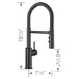 Blanco CAT44299PDSPDU Catris Flexo Semi-Pro Pull-Down Dual-Spray Kitchen Faucet - PVD Steel