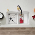 Blanco DIA440DU50 Diamond SILGRANIT 50/50 Double Bowl Undermount Kitchen Sink
