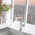 Blanco RIV442PDF Rivana Semi-Pro Pull-Down Dual-Spray Kitchen Faucet - PVD Steel