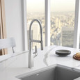 Blanco RIV442PDF Rivana Semi-Pro Pull-Down Dual-Spray Kitchen Faucet - PVD Steel