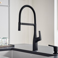 Blanco RIV442PDF Rivana Semi-Pro Pull-Down Dual-Spray Kitchen Faucet - PVD Steel