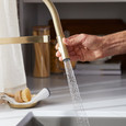 Blanco RIV442PDF Rivana Semi-Pro Pull-Down Dual-Spray Kitchen Faucet - PVD Steel