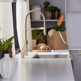 Blanco RIV442PDF Rivana Semi-Pro Pull-Down Dual-Spray Kitchen Faucet - PVD Steel