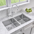 Blanco 443149 Quatrus R15 50/50 Double Bowl Undermount Stainless Steel Kitchen Sink