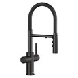 Blanco CAT44299PDSPDUF Catris Flexo Filter-Ready Semi-Pro Pull-Down Dual-Spray Kitchen Faucet - PVD Steel
