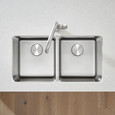 Blanco 442768 Formera 50/50 Double Bowl Undermount Stainless Steel Kitchen Sink