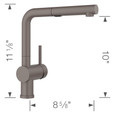 Blanco LIN526FAK Linus Low Arc Pull-Out Dual-Spray Kitchen Faucet