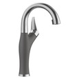 Blanco ART442FAB Artona Pull-Down Dual-Spray Bar Faucet - PVD Steel/Coal Black