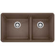 Blanco PRE442SIKD Precis SILGRANIT 60/40 Double Bowl Undermount Kitchen Sink