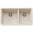 Blanco PRE442SIKD Precis SILGRANIT 60/40 Double Bowl Undermount Kitchen Sink