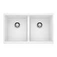 Blanco PRE442SIKD Precis SILGRANIT 60/40 Double Bowl Undermount Kitchen Sink
