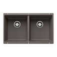 Blanco PRE442SIKD Precis SILGRANIT 60/40 Double Bowl Undermount Kitchen Sink