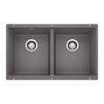 Blanco PRE442SIKD Precis SILGRANIT 60/40 Double Bowl Undermount Kitchen Sink