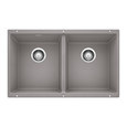 Blanco PRE442SIKD Precis SILGRANIT 60/40 Double Bowl Undermount Kitchen Sink
