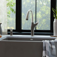 Blanco ART442FAK Artona Pull-Down Dual-Spray Kitchen Faucet - PVD Steel/Soft White