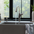 Blanco ART442FAK Artona Pull-Down Dual-Spray Kitchen Faucet - PVD Steel/Soft White