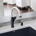 Blanco ART442FAK Artona Pull-Down Dual-Spray Kitchen Faucet - PVD Steel/Soft White