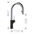 Blanco URB526FAK Urbena Pull-Down Dual-Spray Kitchen Faucet
