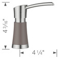 Blanco ART442SOA Artona Soap Dispenser - PVD Steel/Soft White
