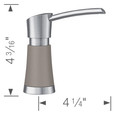 Blanco ART442SOA Artona Soap Dispenser - PVD Steel/Soft White