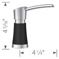 Blanco ART442SOA Artona Soap Dispenser - PVD Steel/Soft White