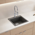 Blanco LIV443SIKS Liven SILGRANIT Single Bowl Dual Mount Kitchen Sink