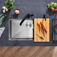 Blanco QUAR15SSB Quatrus R15 Super Single Bowl Undermount Stainless Steel Kitchen Sink