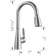 Blanco ATU4422FAB Atura Pull-Down Dual-Spray Bar Faucet